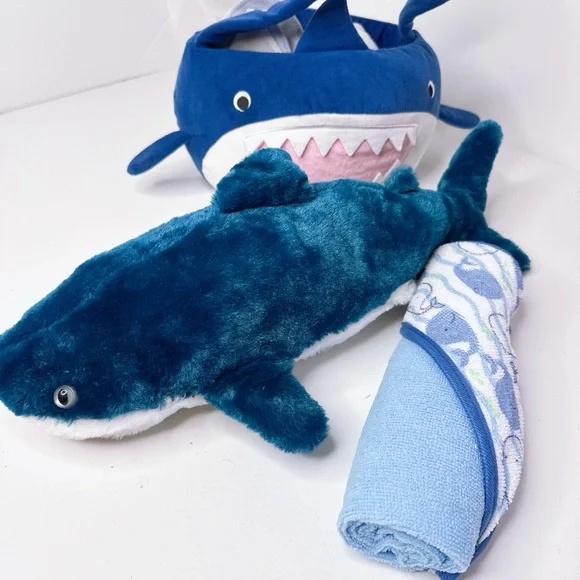 Shark Baby Gift Basket, Nautical Baby Shower Gift